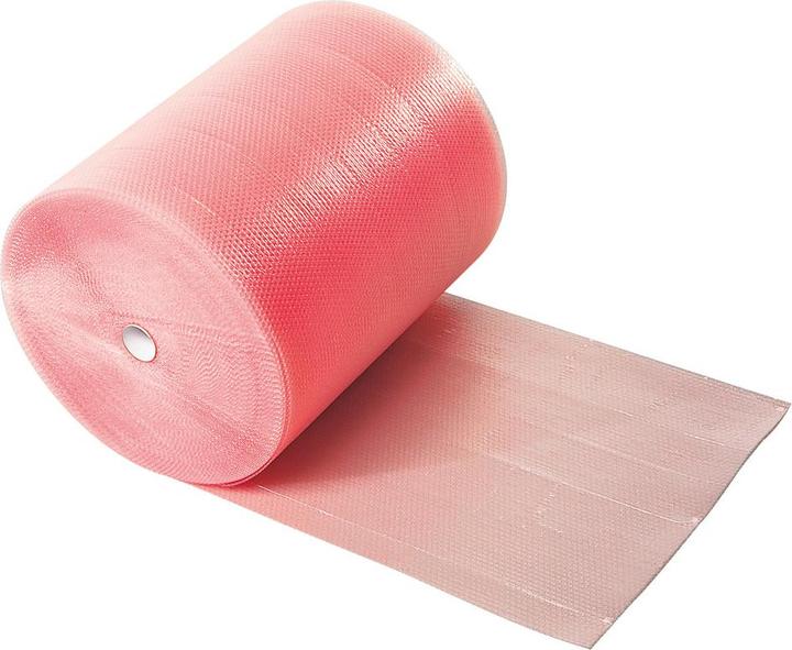 Actual product image Wolfgang Warmbier Permastat bubble wrap, ESD, 400 mm x 100 m, 2-ply