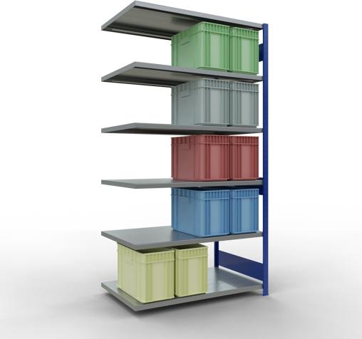 Actual product image Schulte Lagertechnik MULTIplus250 boltless add-on bay system with length bolts