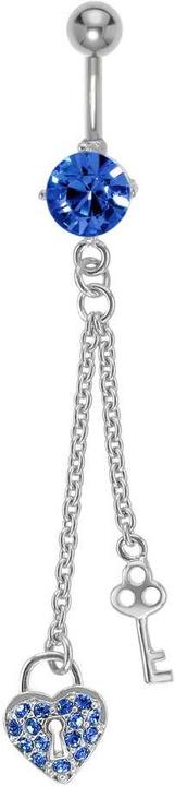 Image du produit Bijouteria Piercing nombril (Laiton, Cristallin, Acier chirurgical)