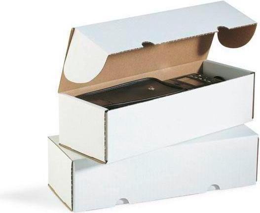 Actual product image Transpak Hinged box 1-wall dimensions 308x112x80mm quality 1.20 B white white (100 pcs.)