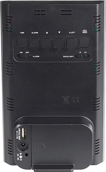 Produktbild Infactory Funk-Wetterstation mit Aussensensor, Wecker & USB-Ladeport (2 Ampere)