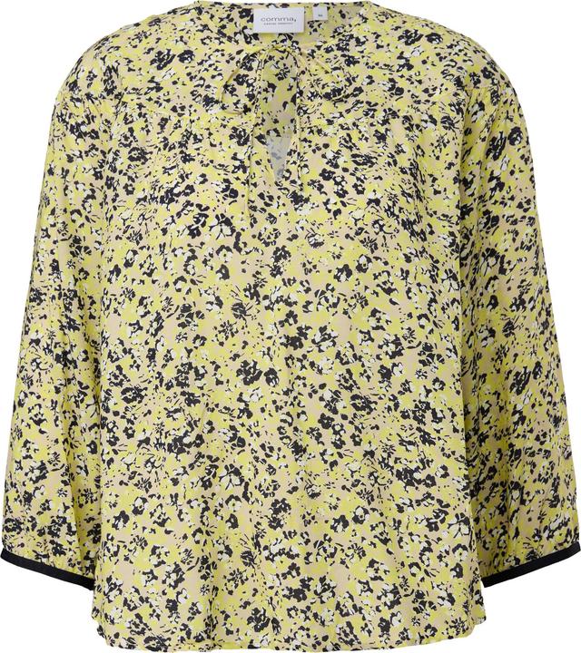 Comma Bluse Viskosebluse mit Tunika-Ausschnitt (42)