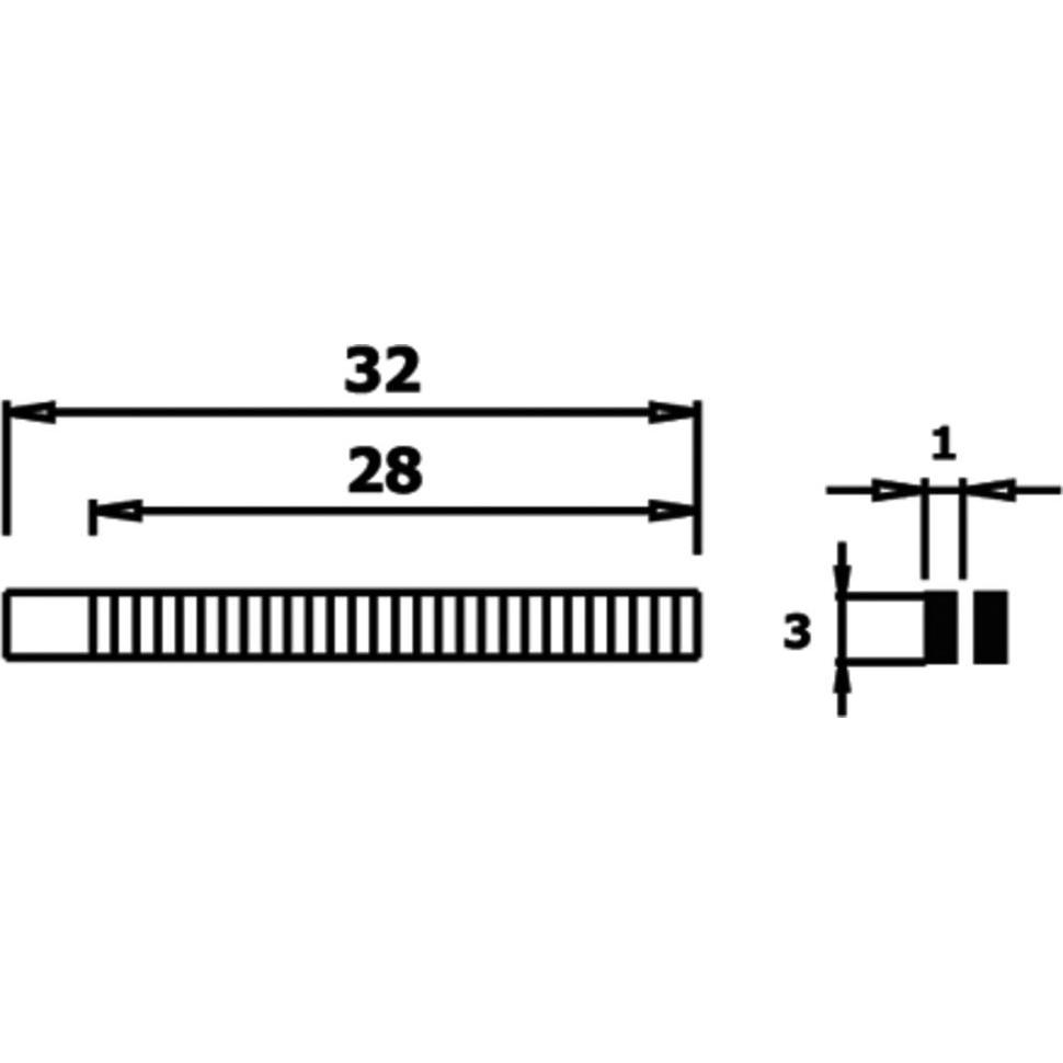Wetec, Zange, Mini-Flachzange, lang, Greifflächen geriffelt, 3,0 mm, ESD-Griffe (160 mm)