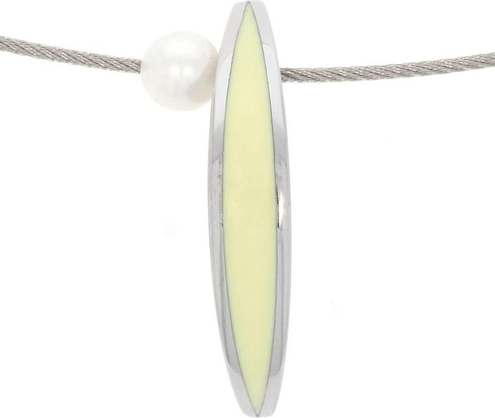 Image du produit Xen Atelier Collier jaune avec perle de culture d'eau douce 42 cm (Acier inoxydable, 42 cm)