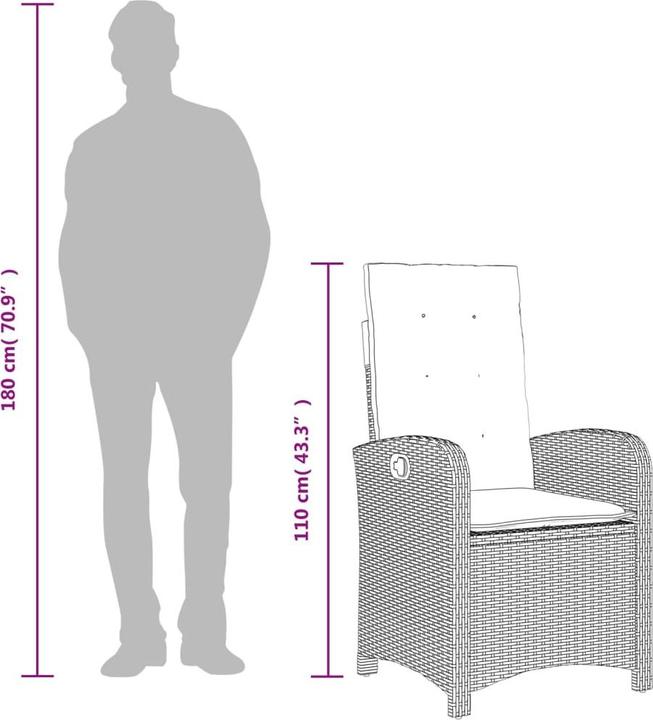 Produktbild vidaXL Garten Essgruppe