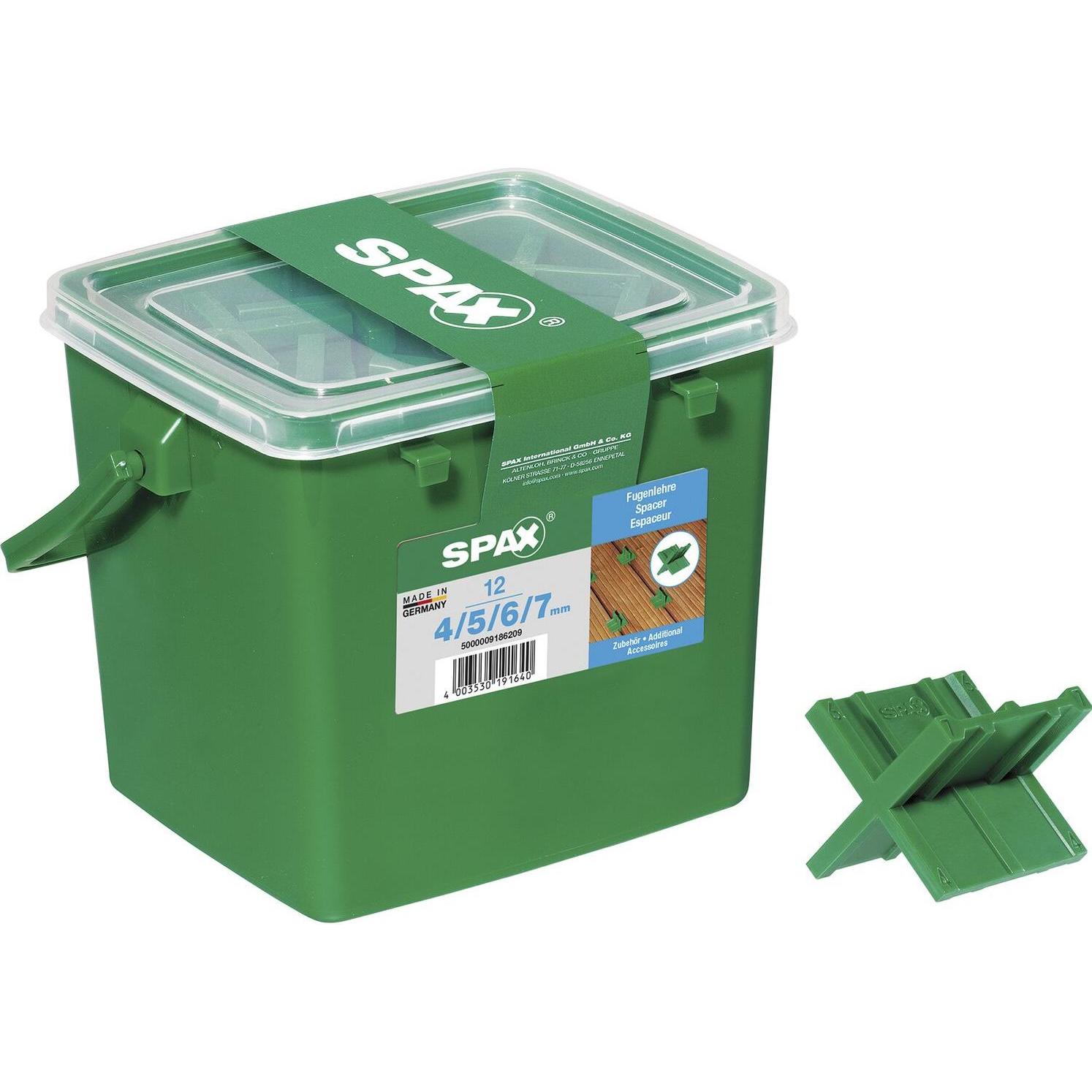 Spax, Messlehre, SPACER FUGENLEHRE HENKELBOX (1 Henkelbox enthält 12 Spacer)