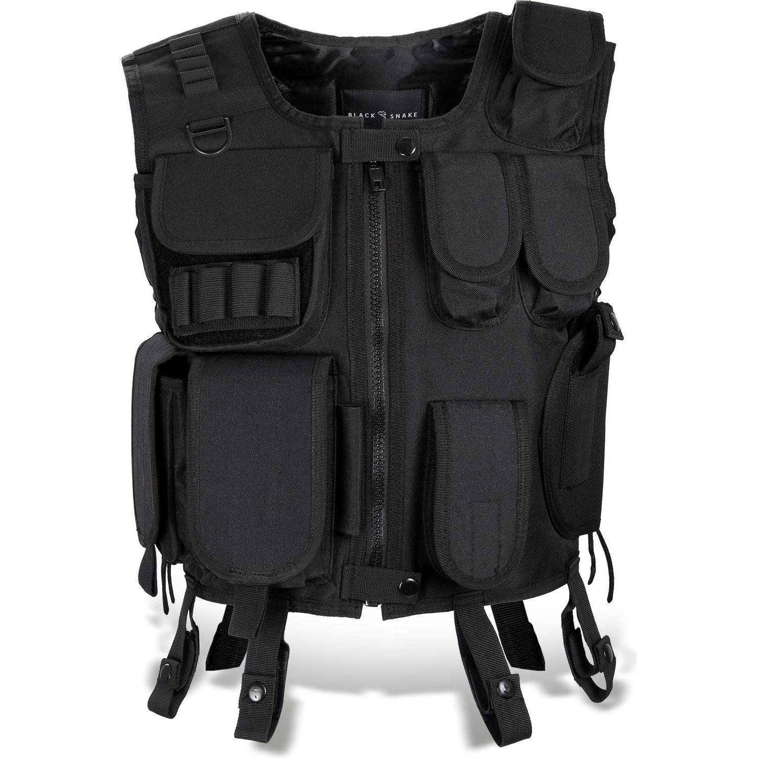 Thumbnail - Black Snake Kostüm Einsatzweste und Patch (XS)