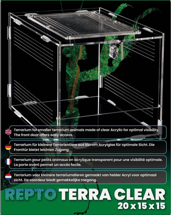Actual product image Repto Plant Terrarium Plexi, 20 x 15 x 15 cm