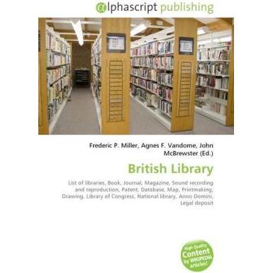 British Library, Schulbücher von Frederic P. Miller, John McBrewster, Agnes F. Vandome