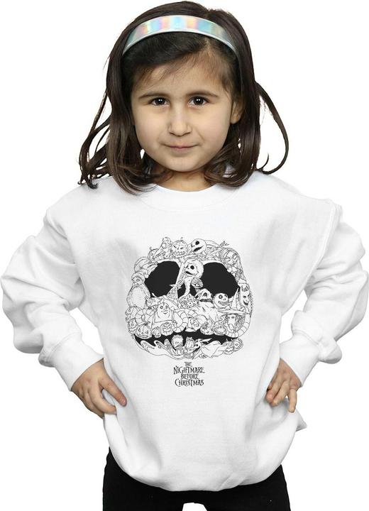 Produktbild Disney Nightmare Before Christmas Jack Skellington JackOLanterns Sweatshirt Mädchen (128)