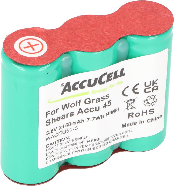 Actual product image AccuCell Akku Wolf Rasenschere Accu 45, ACCU45 (3.6 V)
