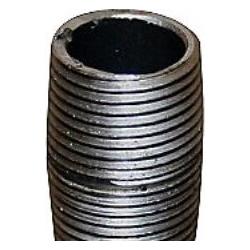 Indura, Zubehör Sanitärinstallation, nip.rør sort 3/8 smsk. -