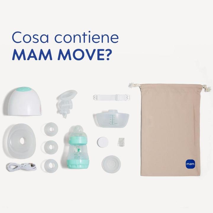 Produktbild MAM Drahtlose elektrische Milchpumpe mit 3 Modi und 5 Intensitätsstufen, SkinSoft Silikon