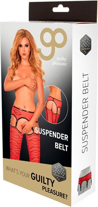 Actual product image Guilty Pleasure Gp Printed Suspender Belt L (L)