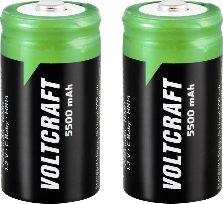 Produktbild Voltcraft HR14 Baby (C)-Akku NiMH 5500 mAh 1.2 V 2 St. (2 Stk., 5500 mAh)