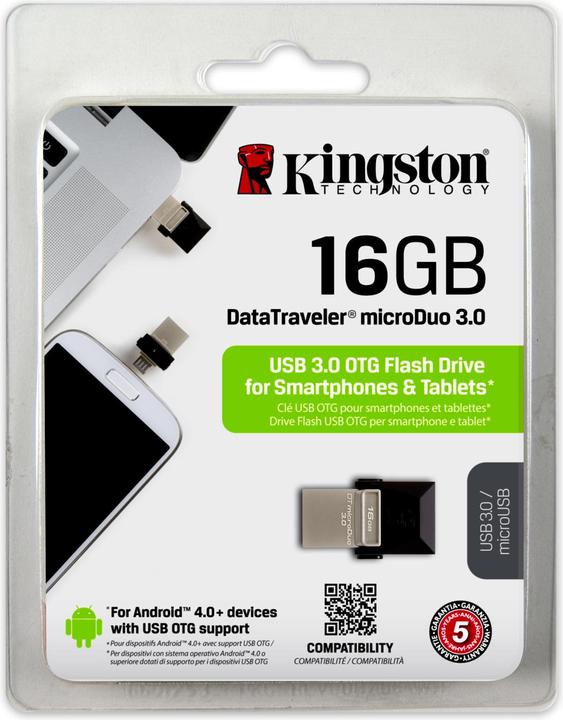Actual product image Kingston DataTraveler microDuo (16 GB)