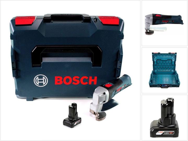 Actual product image Bosch Professional Bosch GSC 12V-13 Battery Sheet Metal Shears 12V with hexagonal key + 1x rechargeable battery 6.0 Ah
