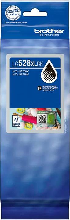 Actual product image Brother Lc528xlbk Black Ink Cartridge (FC)