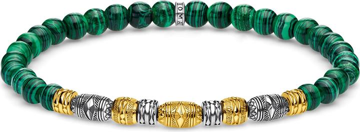Thomas Sabo Armband Talisman bicolor grün (17 cm, Sterlingsilber)