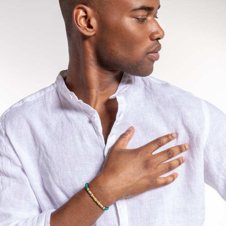 Produktbild Thomas Sabo Armband Talisman bicolor grün (17 cm, Sterlingsilber)