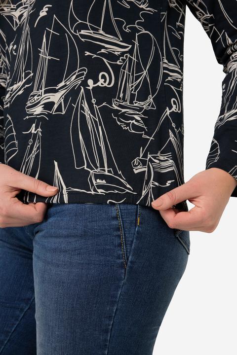 Produktbild Laurasøn T-Shirt, Boote Print, OEKO-TEX (M)