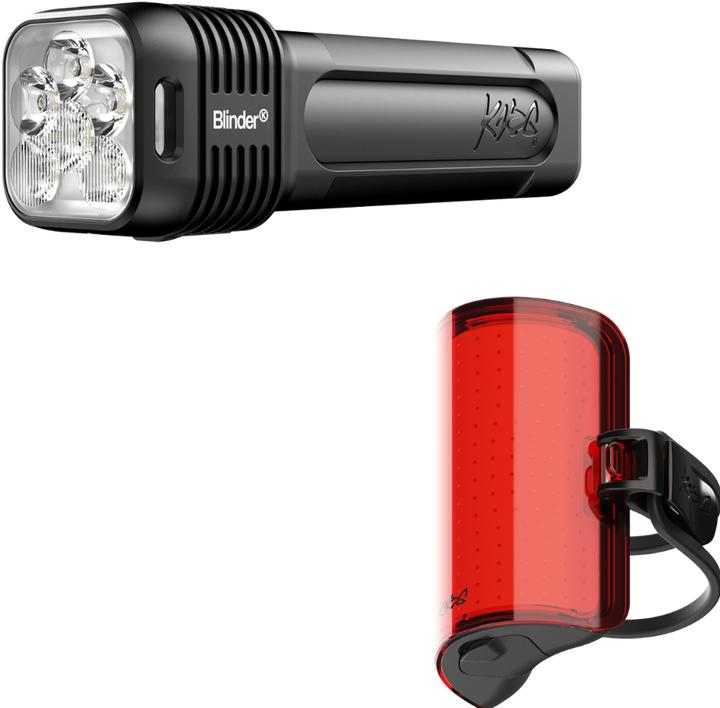 Productafbeelding knog. Blinder 1400 + Blinder Cobber Reflex Twinpack, black (1400 Lumen/30 Lumen) (1400 lm, 300 lm)