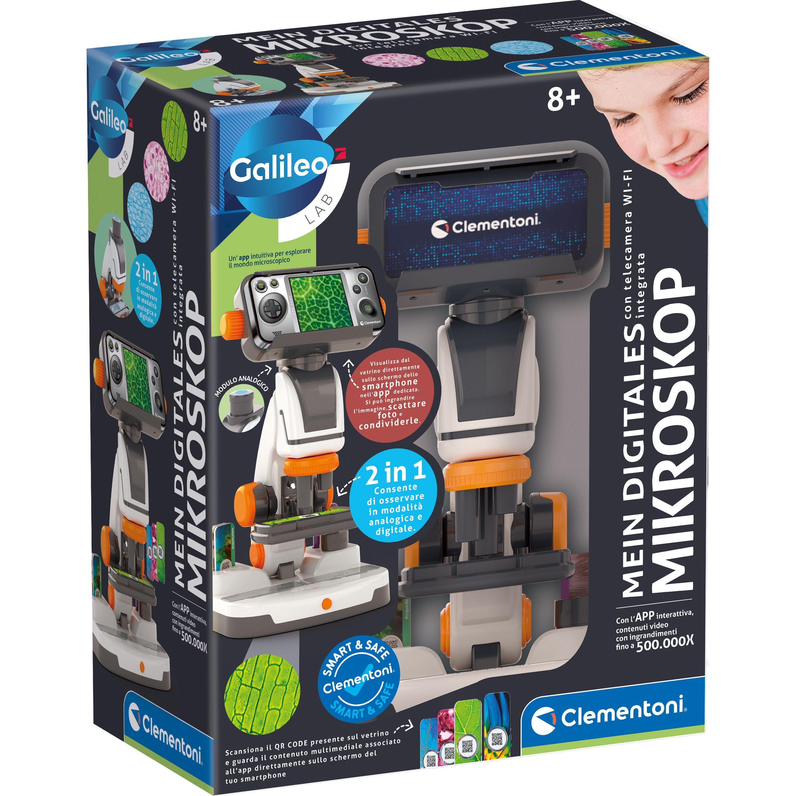 Clementoni Multicolore Mein Digitales Mikroskop