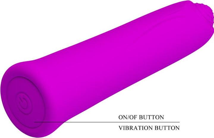 Produktbild Pretty Love Curtis Mini Super Power Vibrator 12 Lila Silikonvibrationen