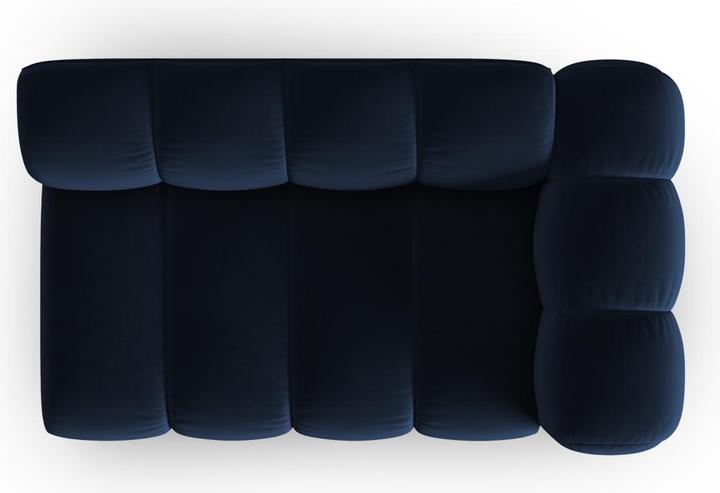 Actual product image Micadoni Velvet Right Modular Sofa, "Lupine", 2 Seats, 145x95x70Made in Europe (2 person sofa)