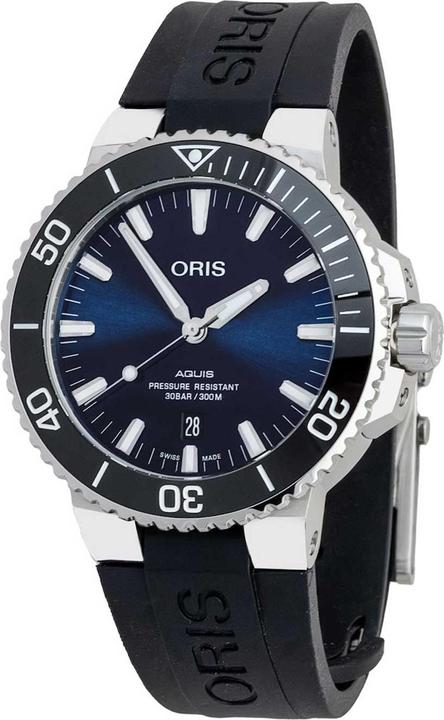 Immagine prodotto Oris 01 733 7730 4135-07 4 24 64EB Herrenuhr Aquis Date 43,5mm 30ATM (Fatto in Svizzera, Lunetta girevole a sinistra)