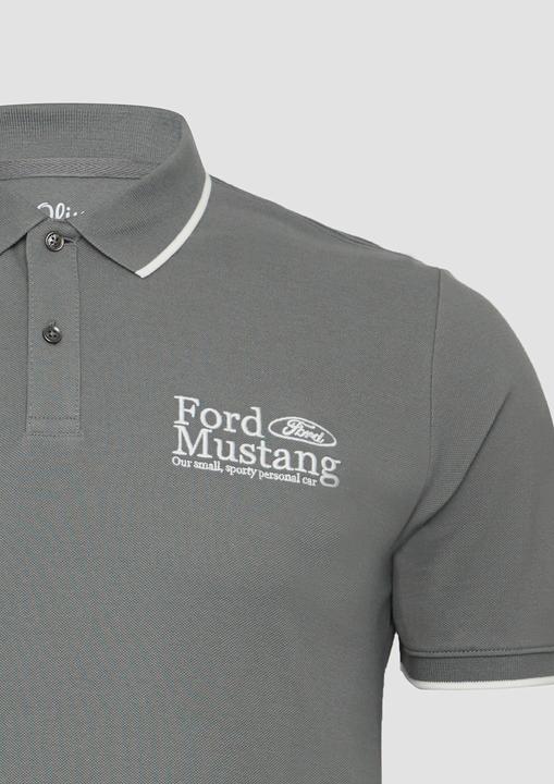 Produktbild S.Oliver Polo-Shirt Poloshirt aus Piqué mit Stickerei und Ford®-Artwork (XXL)