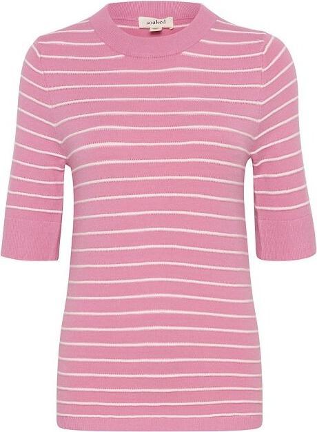 rose bloom with white stripe