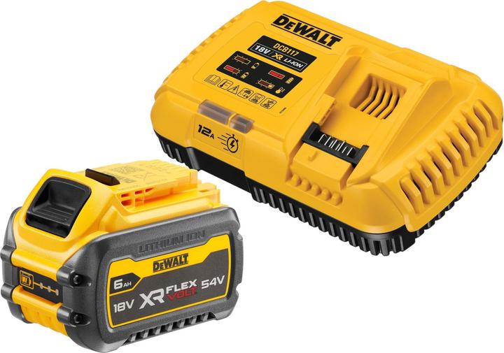 Produktbild DeWalt DCB 117 T1 Akku Starter Set 18 V Ladegerät 12 A + 1x DCB 546 Akku 6,0 Ah (54 V)