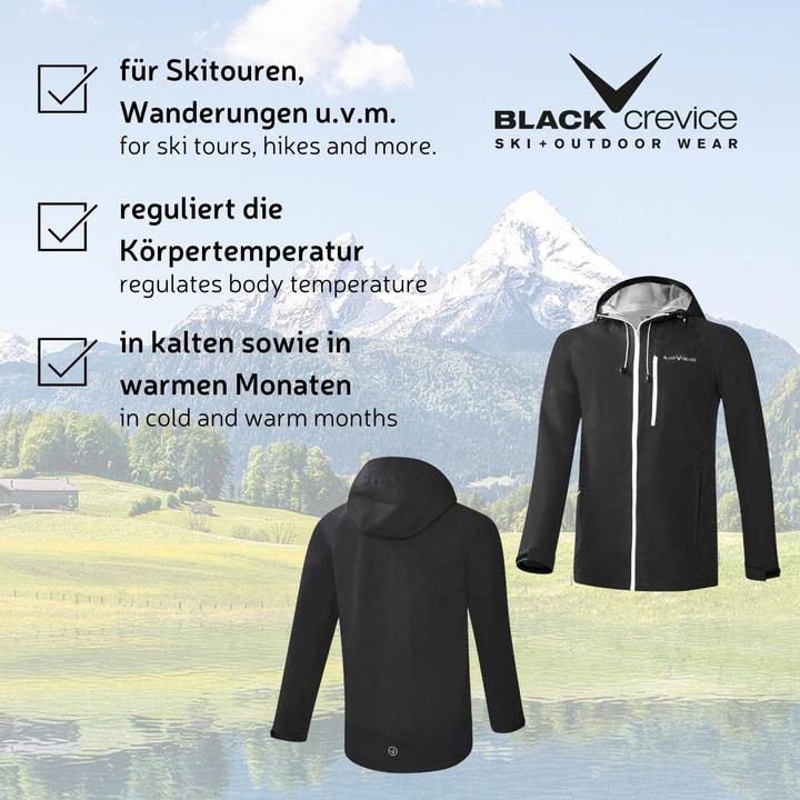 Actual product image Black Crevice Hardshell Jacket (M)