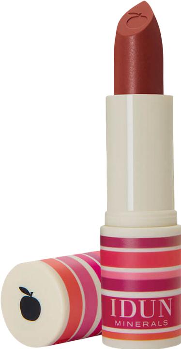 Actual product image IDUN Minerals Lipstick Jungfrubär varm roströd (Bordeaux)