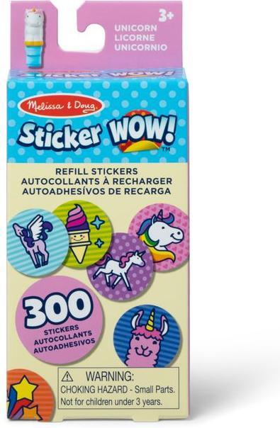 Melissa & Doug MELISSA Aufkleber WOW! Nachfüllsticker - Einhorn (200 Sticker)
