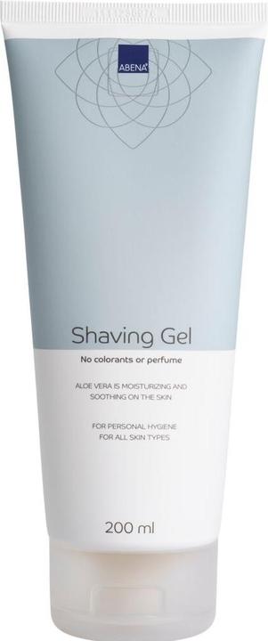 Actual product image Abena Shaving Gel,, 7.5x17.6cm, Ø4.5cm, 200 ml, no colorants or perfume (200 ml)