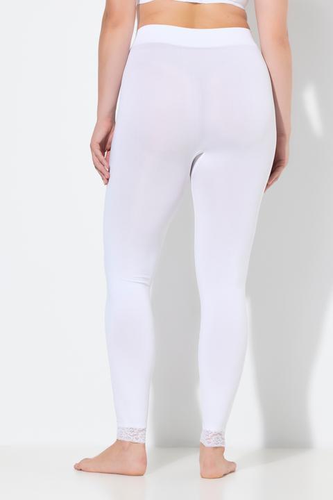 Produktbild Ulla Popken Strumpf-Leggings, Spitzenbündchen