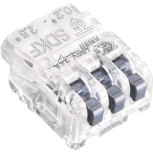 Image du produit EGB Bornes enfichables SDKF 3 transpanthracite 75 Pcs