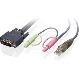 Iogear Single Link DVI-D, KVM-Switch Kabel
