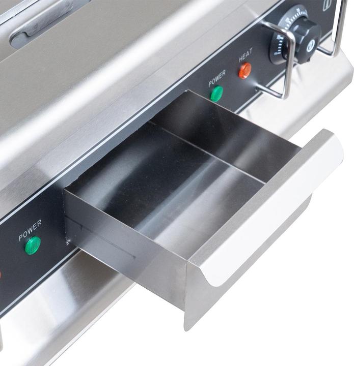 Produktbild Gastro Hero Elektro-Grillplatte Eco glatt, verchromt - Tischgerät