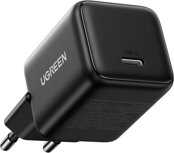 Produktbild Ugreen - Wall Charger X513 (65007) - USB-C, GaN, Fast Charging, 30W, QC4, 5V/3A - Black (30 W)