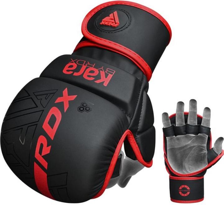Actual product image Rdx Grappling Gloves Shooter F6 Matte Red Plus-L/XL (L, XL)