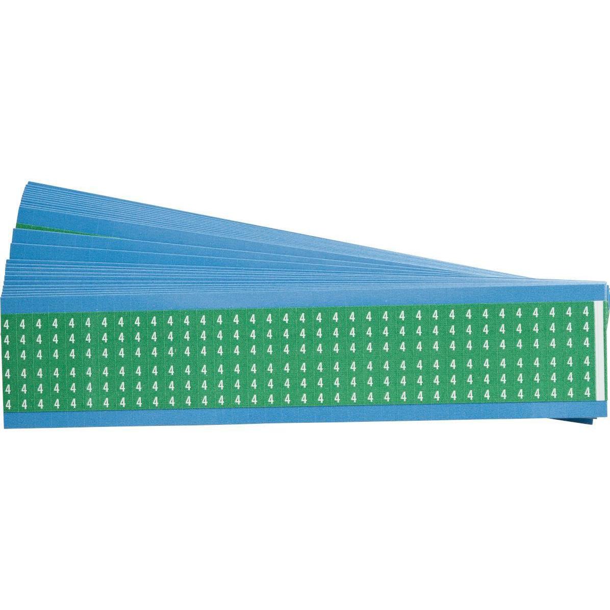 Brady, Etiketten, Farbige Kabelkennzeichnungskarten aus Vinylgewebe, numerische Legende