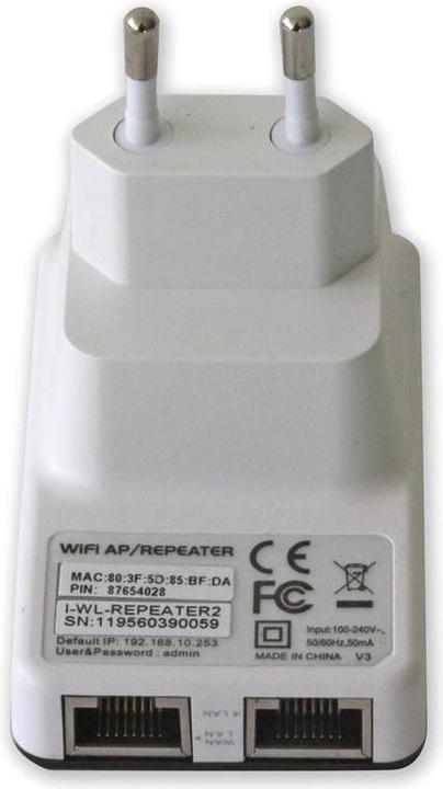 Produktbild Techly Access Point 300N Wall Repeater2 (I-WL-REPEATER2)