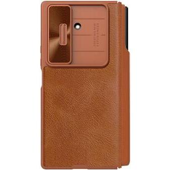 Nillkin Qin Book PRO Pen Slot Case für Samsung Galaxy Z Fold 7 Braun (Samsung Galaxy Z Fold7), Cover smartphone, Marrone