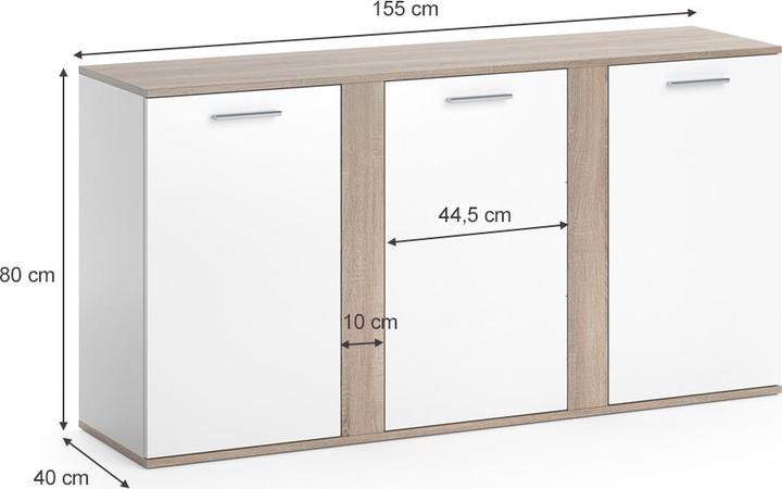 Produktbild Vicco Novelli (155 x 40 x 80 cm)