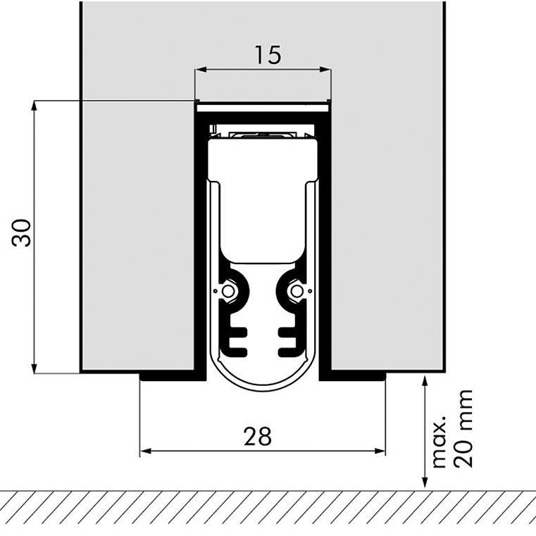 Thumbnail - Magni, Türdichtung, EllenMat.Soundproof Omega si, 833 mm z.Einn.u.schr. ohne Montagewinkel