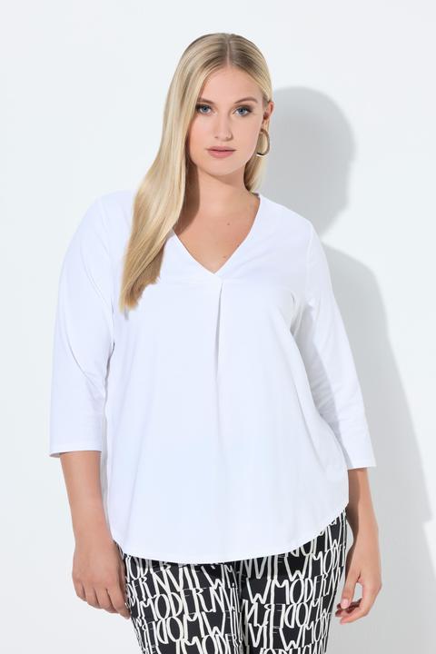 Actual product image Ulla Popken 3/4 Sleeve Tee (60)