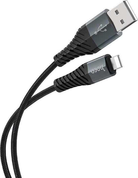 Image du produit Hoco USB-A to Lightning X38 Cool, 18W, 2A, 1m, noir (1 m, USB 3.0)